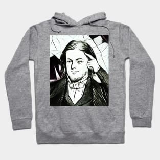 Rufus Wilmot Griswold Abstract Portrait | Rufus Wilmot Griswold Artwork 3 Hoodie